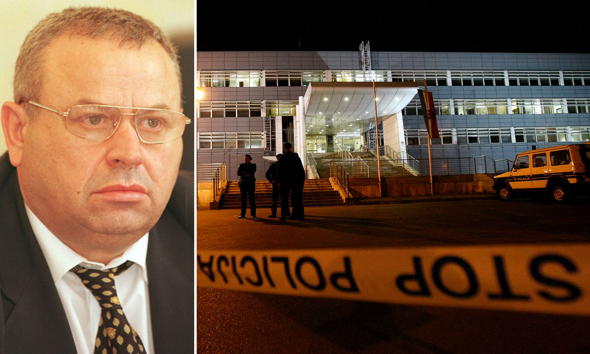 Ibrahim Dedić (lijevo), sjedište krim policije u Zagrebu (desno)