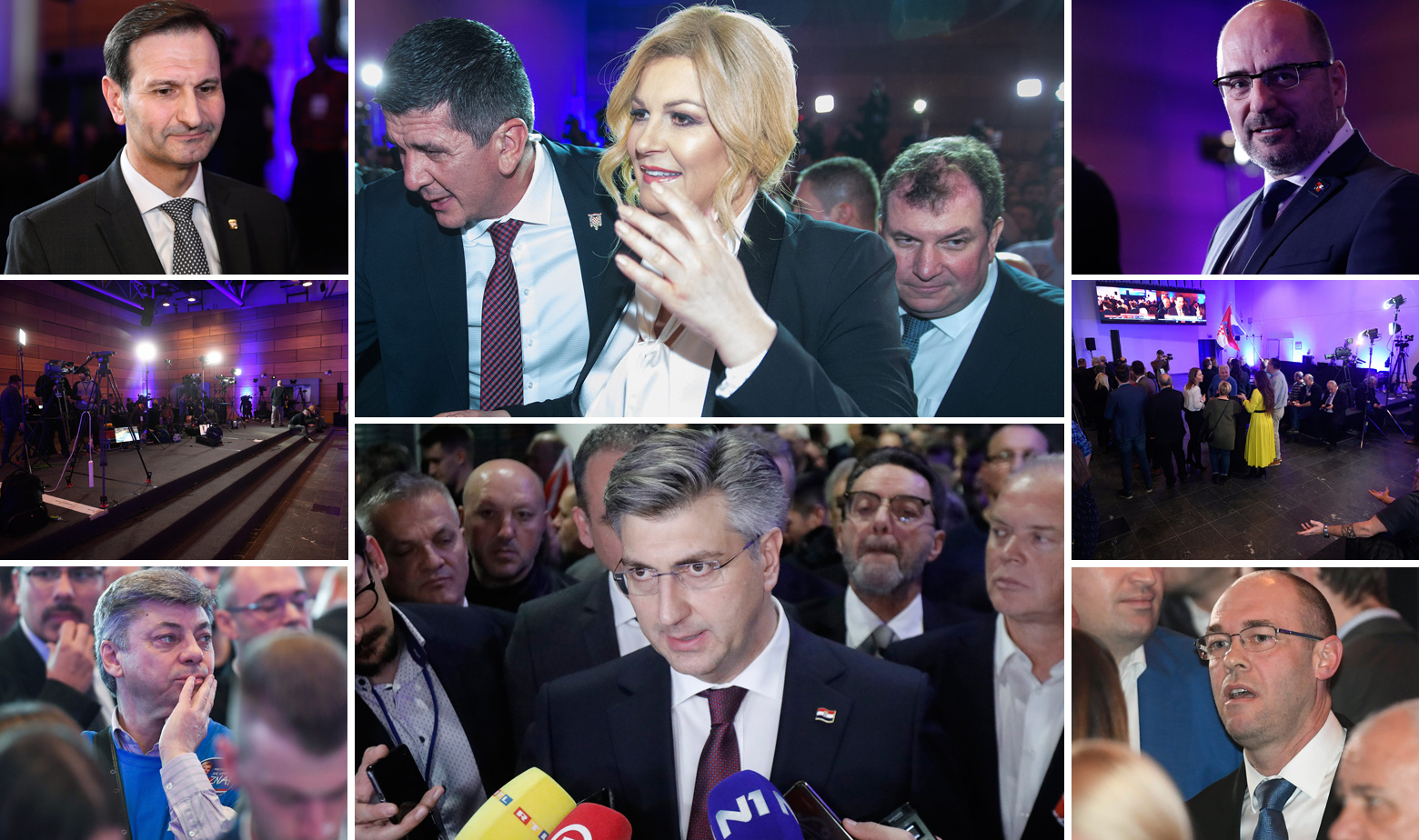 Prizori iz stožera Kolinde Grabar-Kitarović 