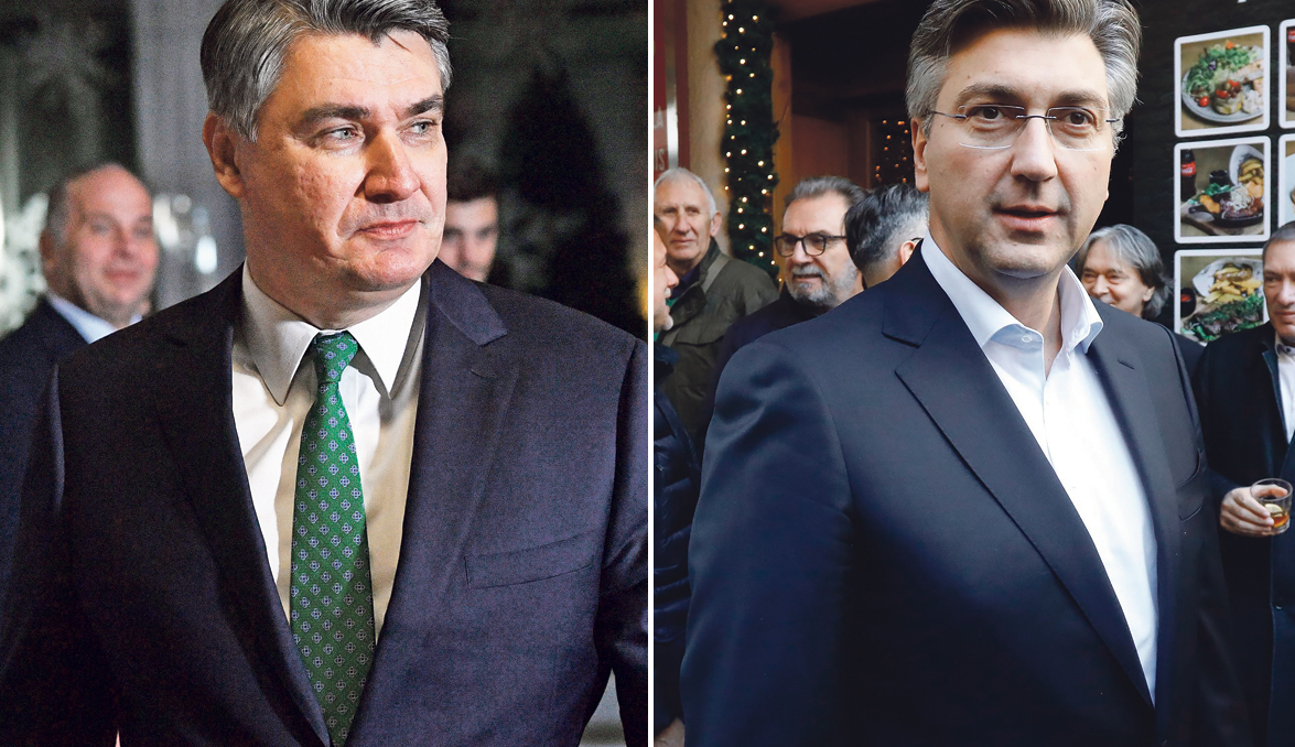 Zoran Milanović (lijevo) i Andrej Plenković (desno)