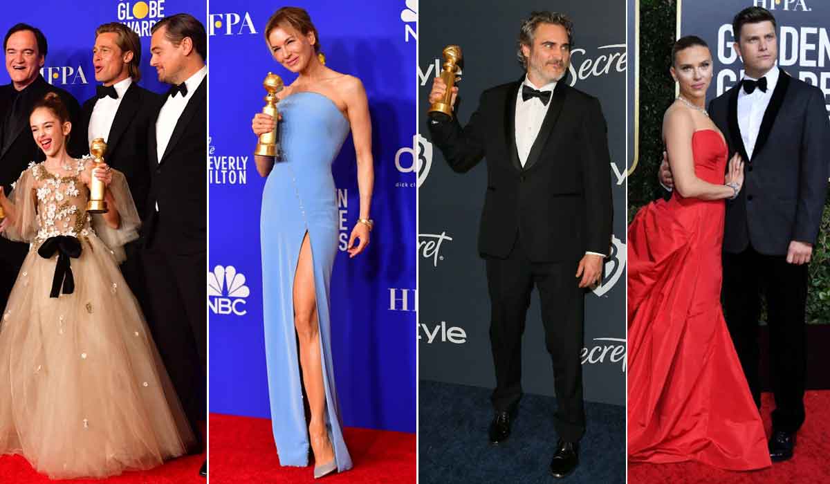 Ekipa iz filma 'Bilo jednom u Hollywoodu'; Renée Zellweger; Joaquin Phoenix, Scarlett Johansson i Colin Jost