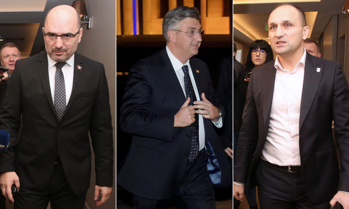 Milijan Brkić, Andrej Plenković, Ivan Anušić