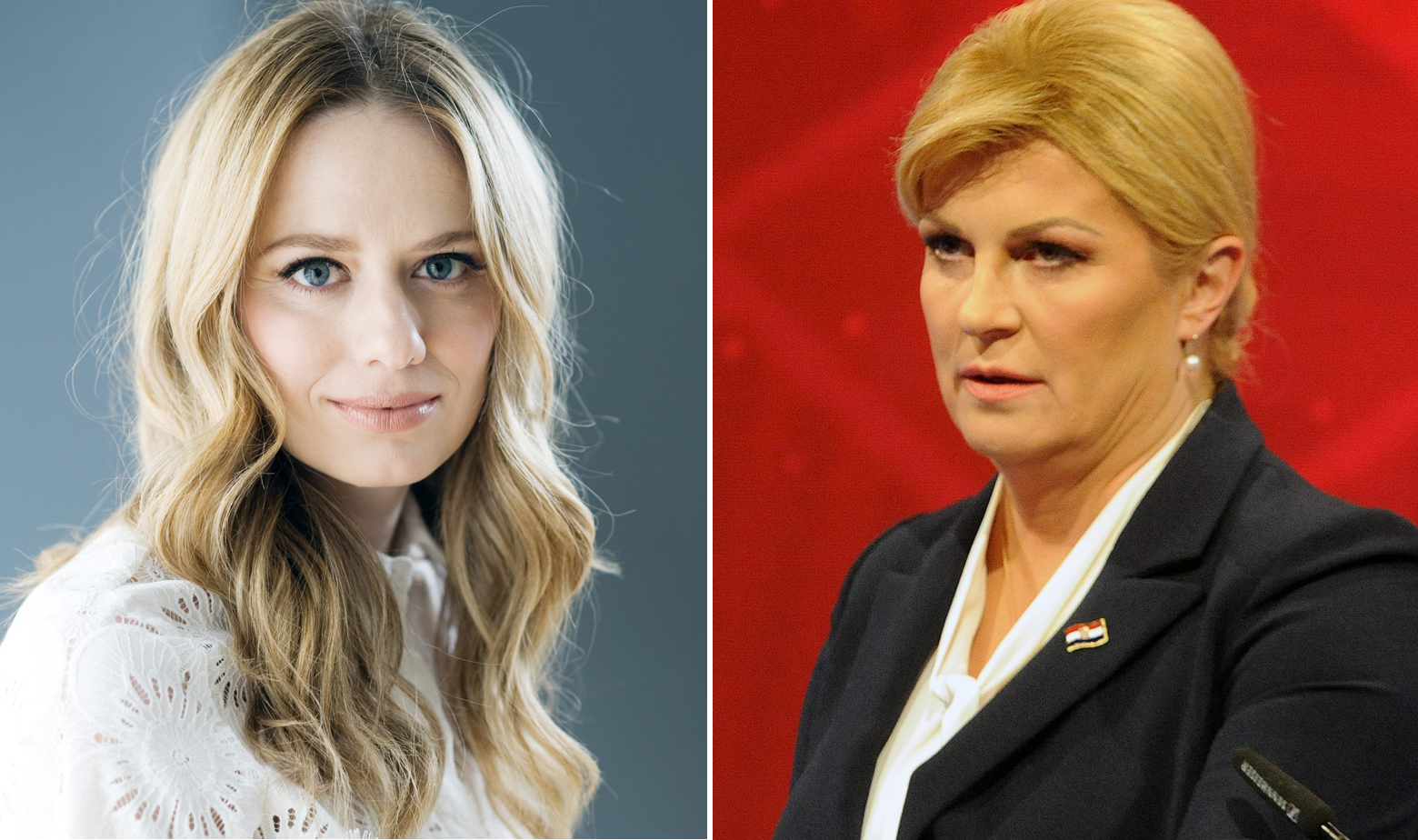 Jelena Veljača i Kolinda Grabar-Kitarović
