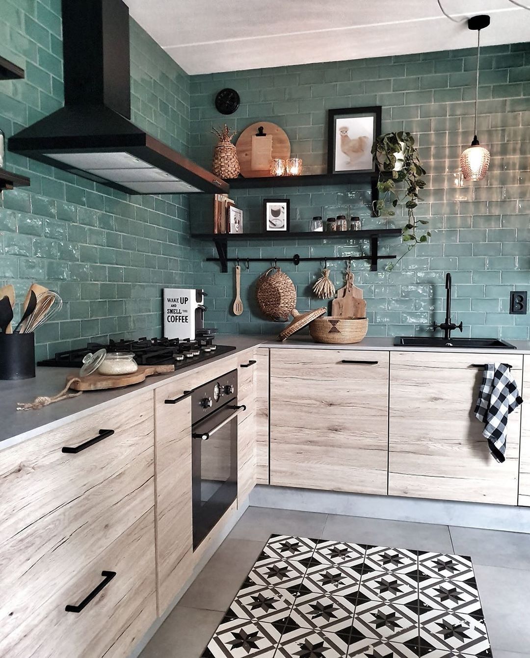 zelena boja u kuhinji