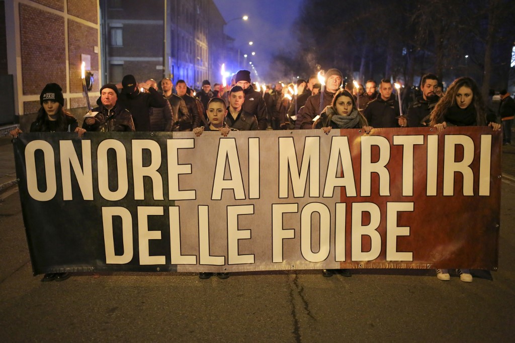 Pripadnici neofašističkog pokreta Casa Pound