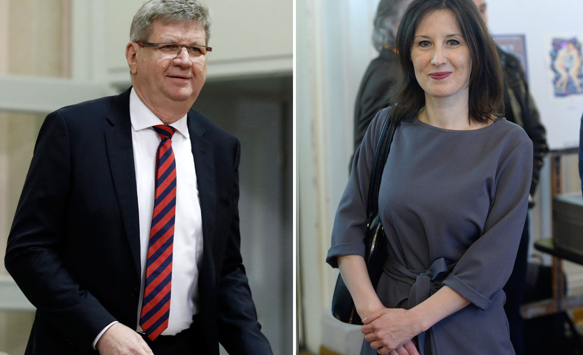 Mirando Mrsić (lijevo) i Dalija Orešković (desno)