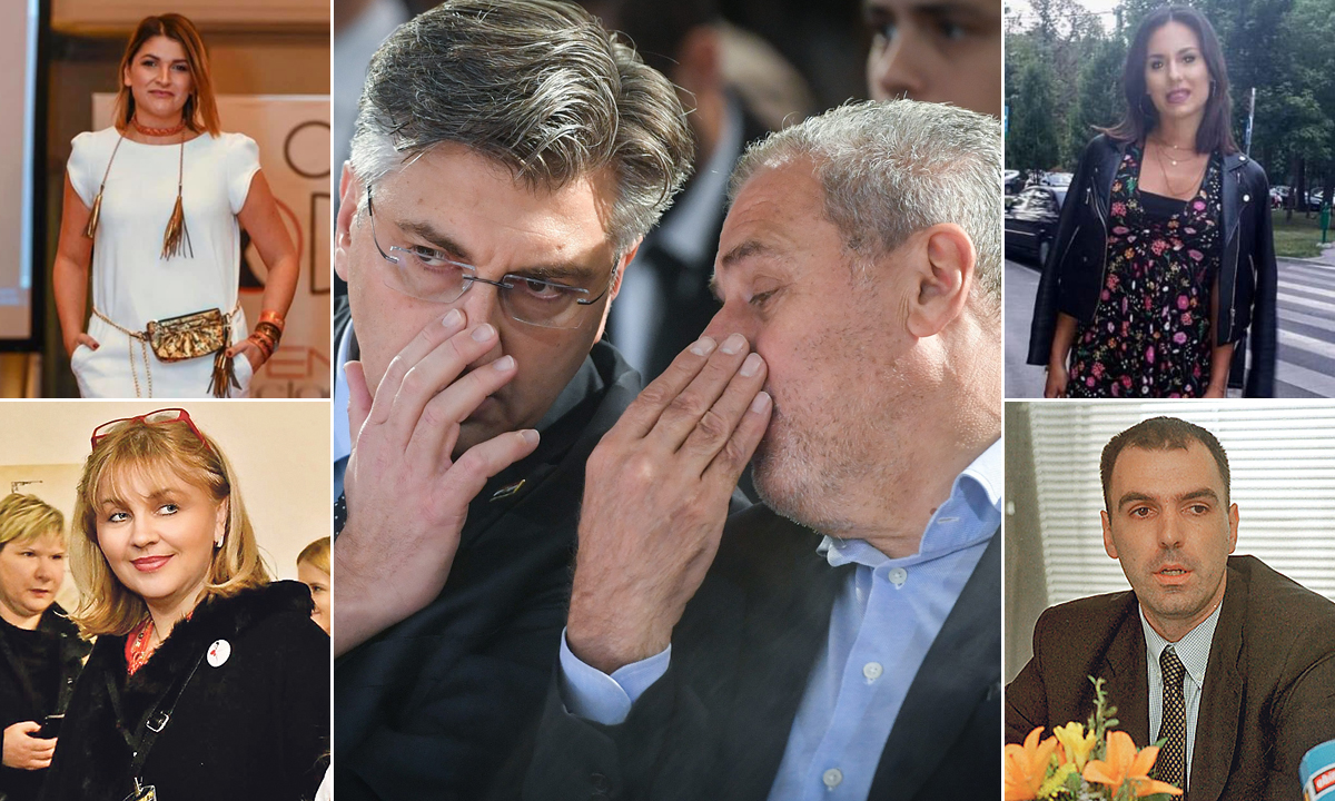 Andrej Plenković i Milan Bandić (u sredini), Ivona Ilijaš (gore lijevo), Ena Ercegovac (gore desno), Nada Jambrek (dolje lijevo), Robert Pavičić (dolje desno)