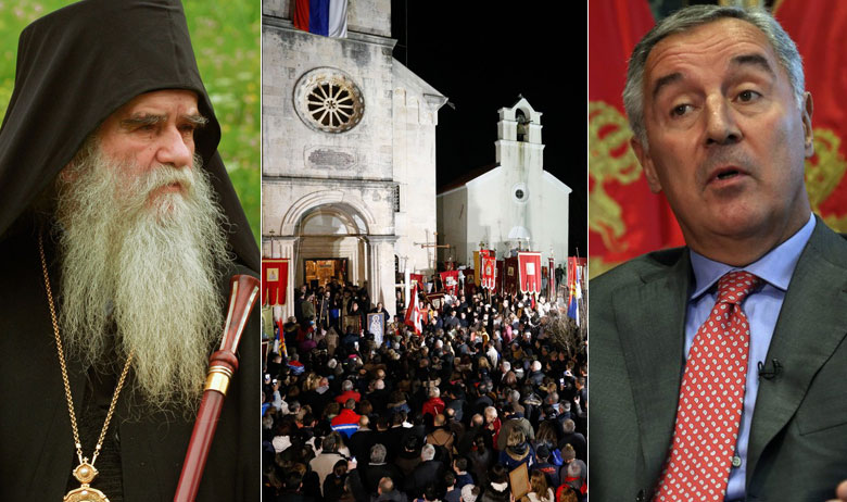 Mitropolit crnogorsko-primorski Amfilohije i Milo Đukanović