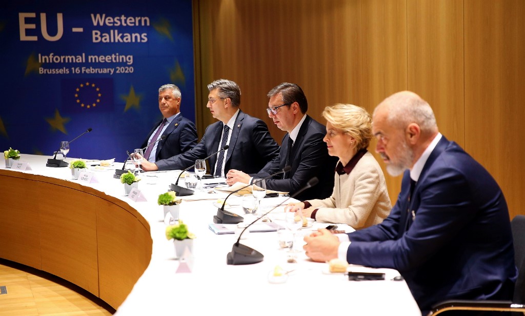 Hashim Tachi, Andrej Plenković, Aleksandar Vučić, Ursula Von der Leyen, Edi Rama