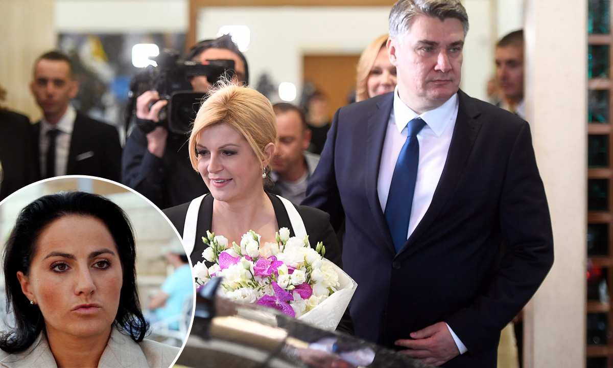 Kolinda Grabar Kitarović i Zoran Milanović, Bianca Matković (u krugu)