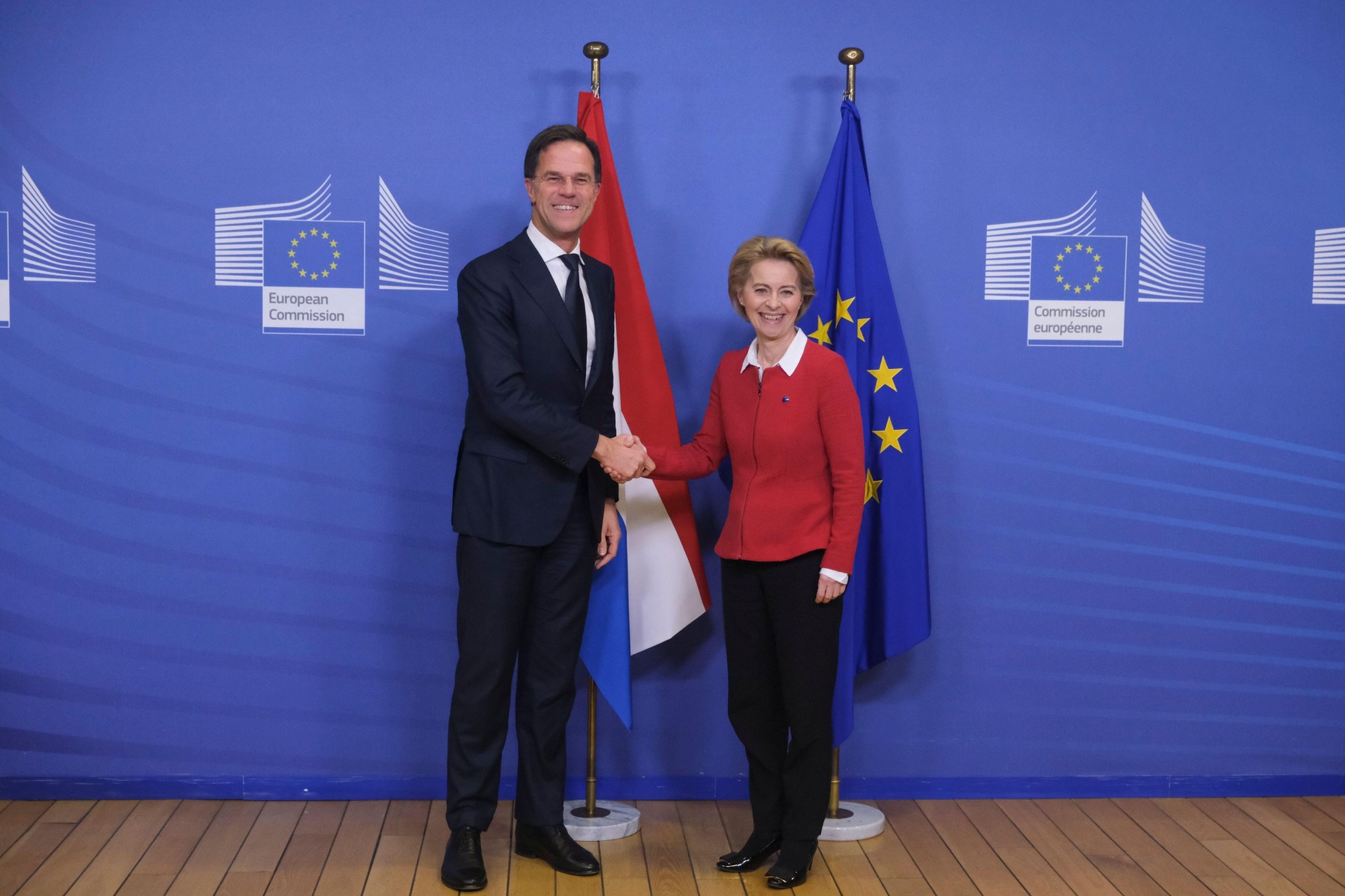 Nizozemski premijer Mark Rutte i predsjednica Europske komisije Ursula von der Leyen