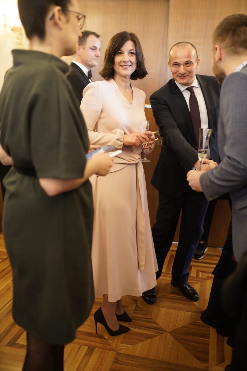 Sanja Musić Milanović na inauguraciji supruga Zorana.