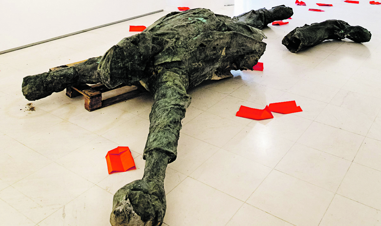 Prizor s otvaranja izložbe “Kad spomenici ožive” u zagrebačkoj Galeriji Nova 15. rujna prošle godine 