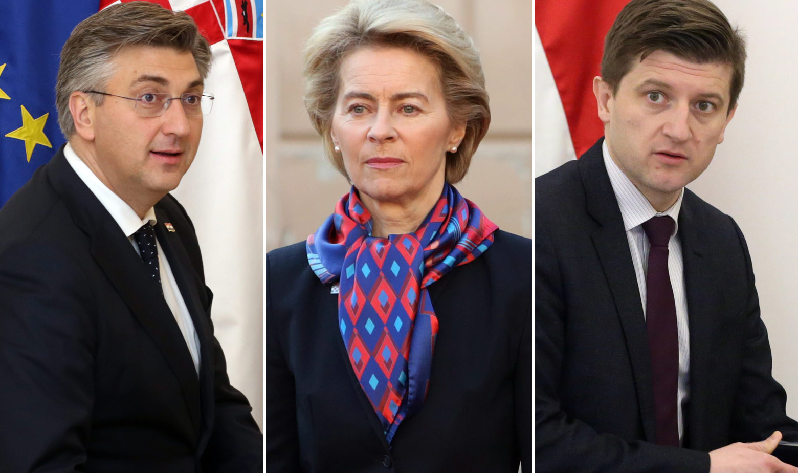 Andrej Plenković, Ursula von der Leyen, Zdravko Marić