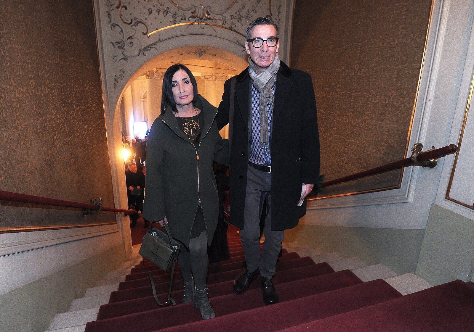 Massimo sa suprugom Eni na premijeri predstave 'Kralj Lear' 2018. godine