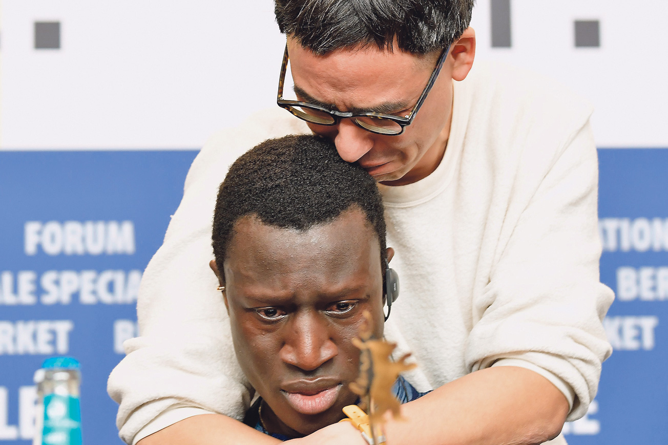 Režiser Burhan Qurbani (gore) i glumac Welket Bungue (dolje)