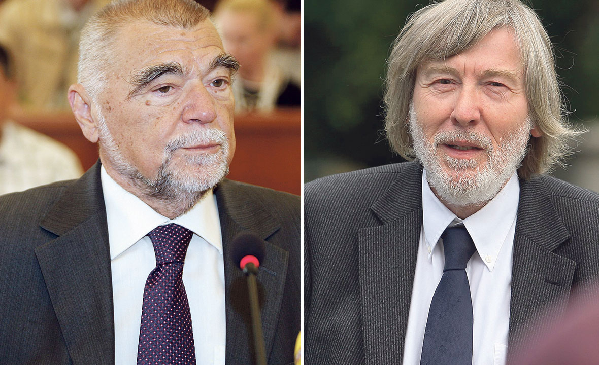 Stjepan Mesić (lijevo) i Hrvoje Hitrec (desno)