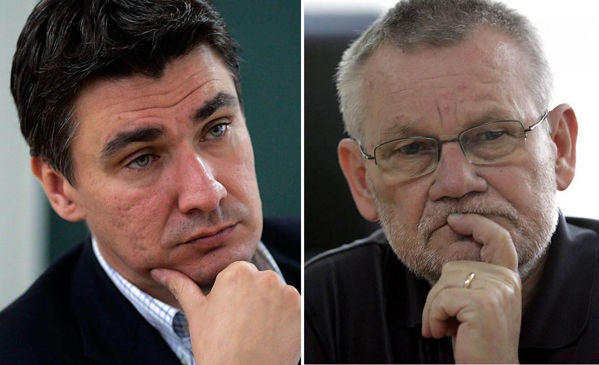 Zoran Milanović (lijevo) i Ivica Račan (desno)