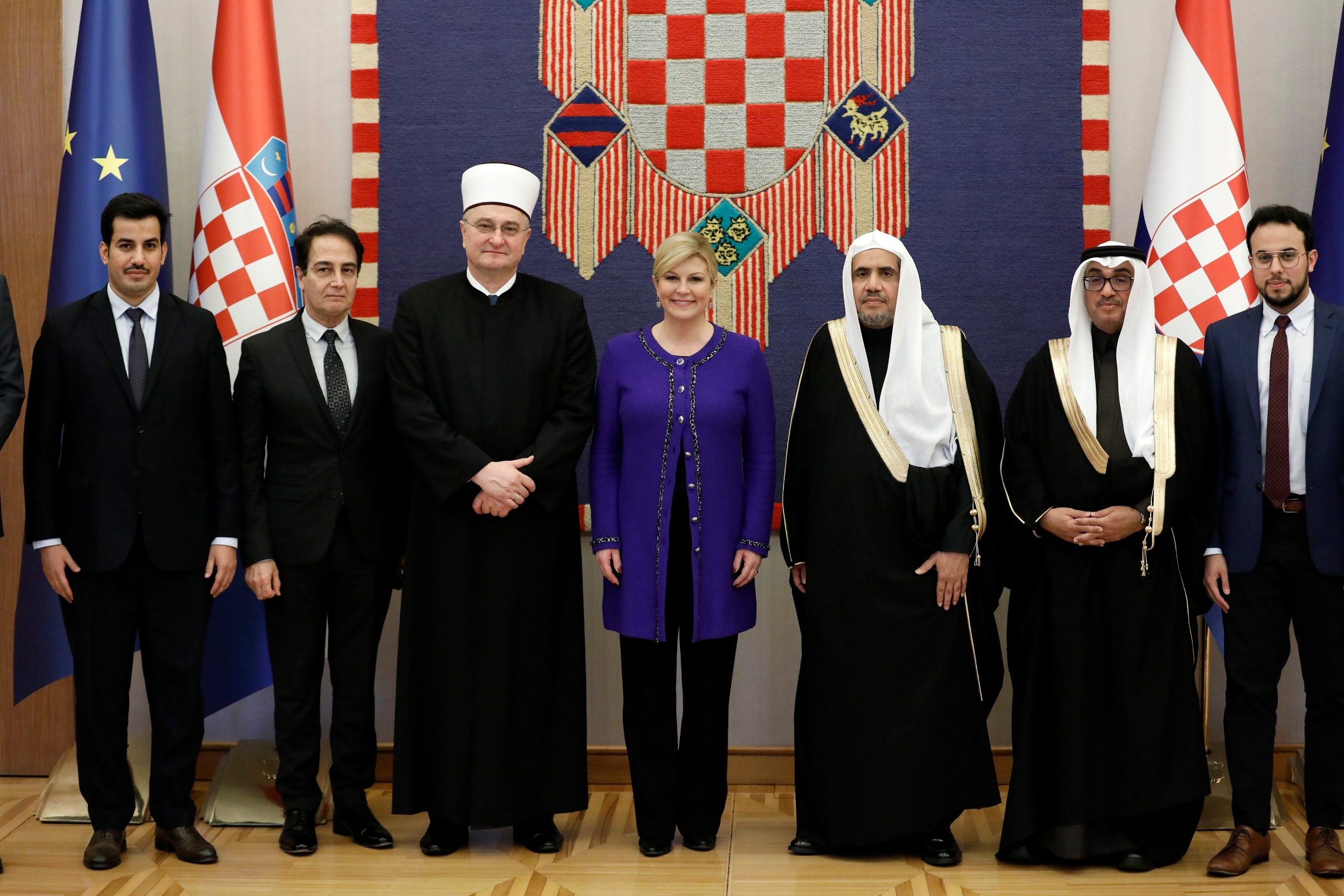Kolinda Grabar Kitarović, Muhammad bin Abdul Karim Al-Issa i muftija Aziz ef Hasanović