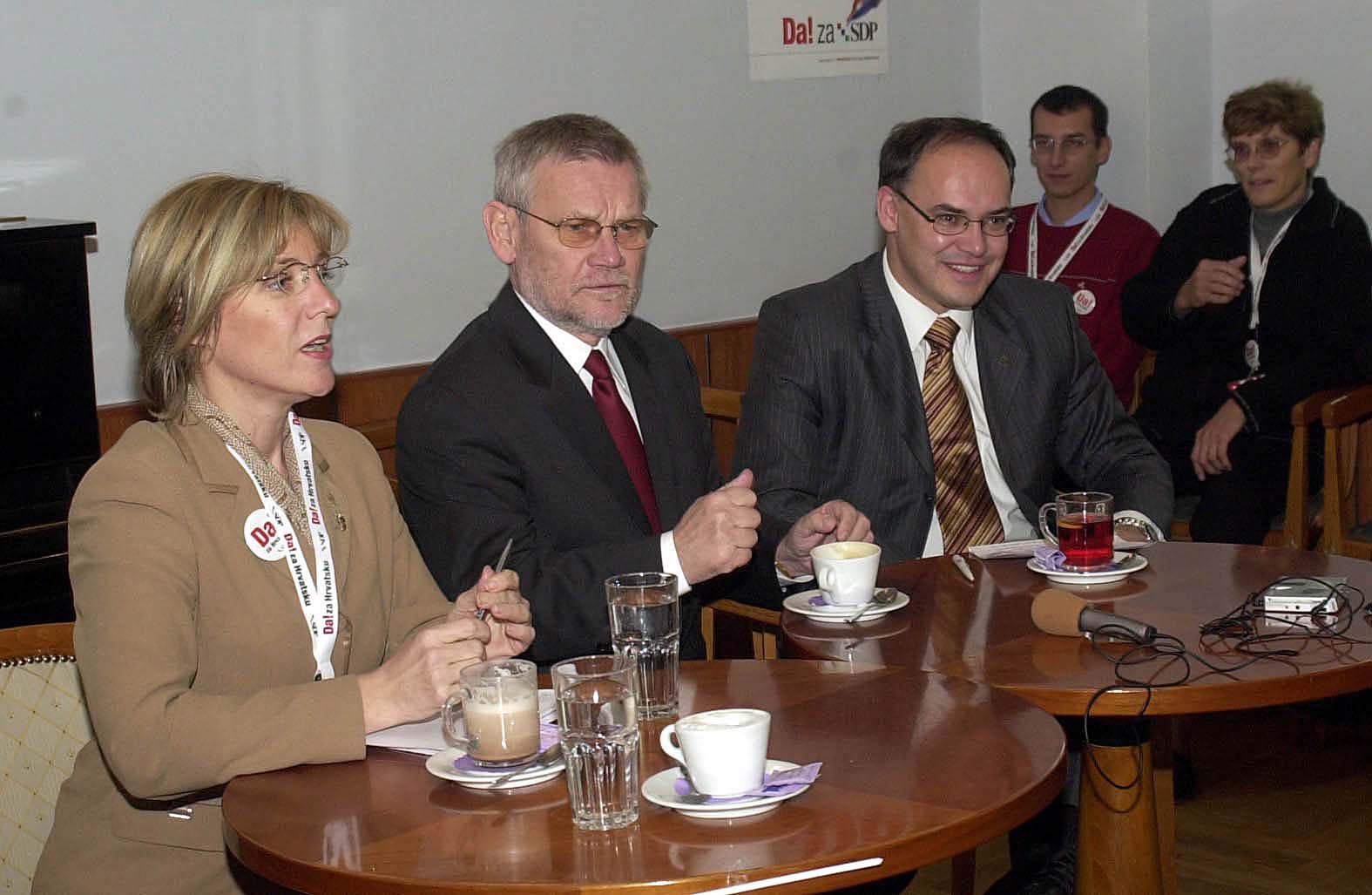 Ivica Račan i Damir Kajin, snimljeni 2003. godine