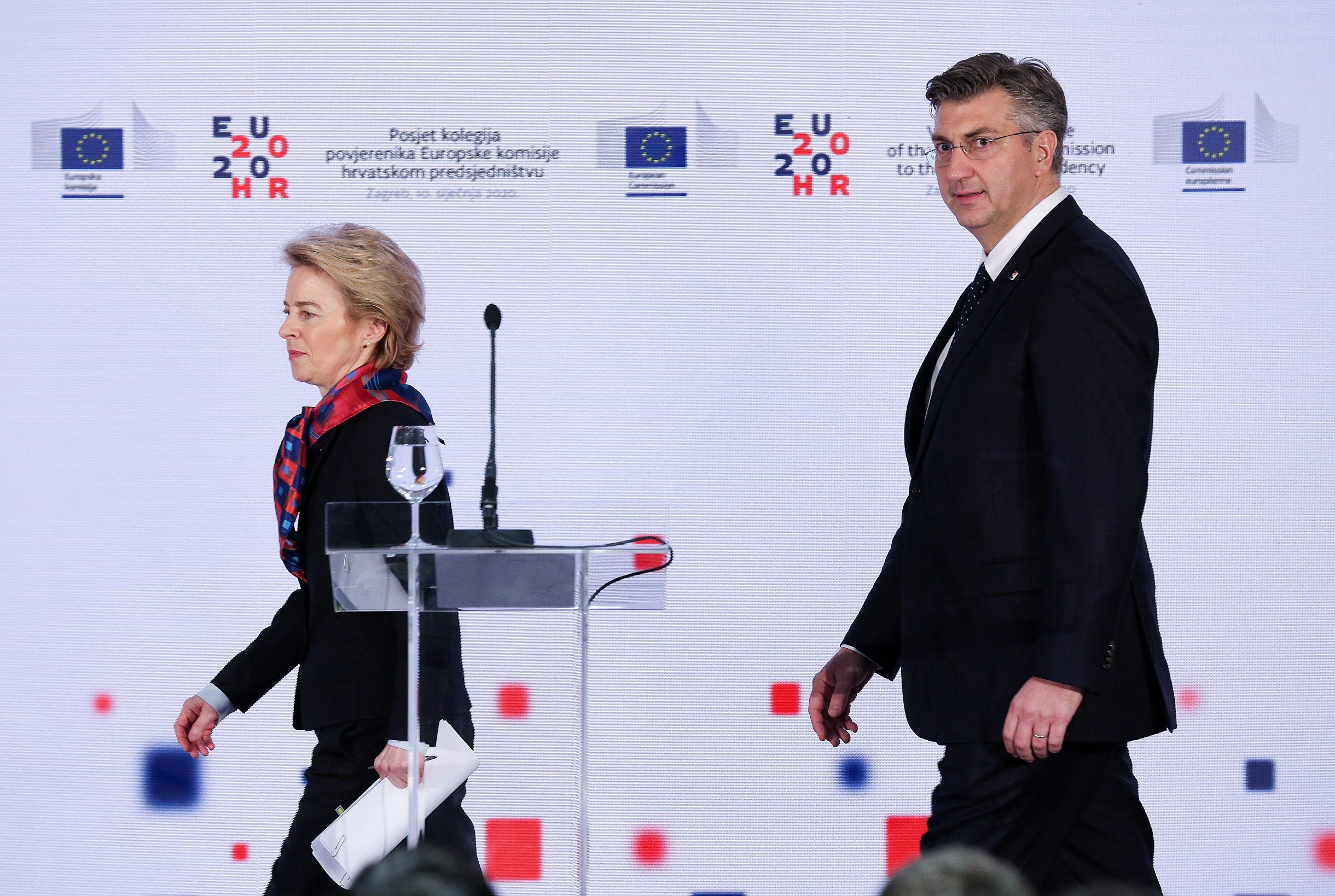 Predsjednik Vlade Andrej Plenković i predsjednica Europske komisije Ursula von der Leyen
