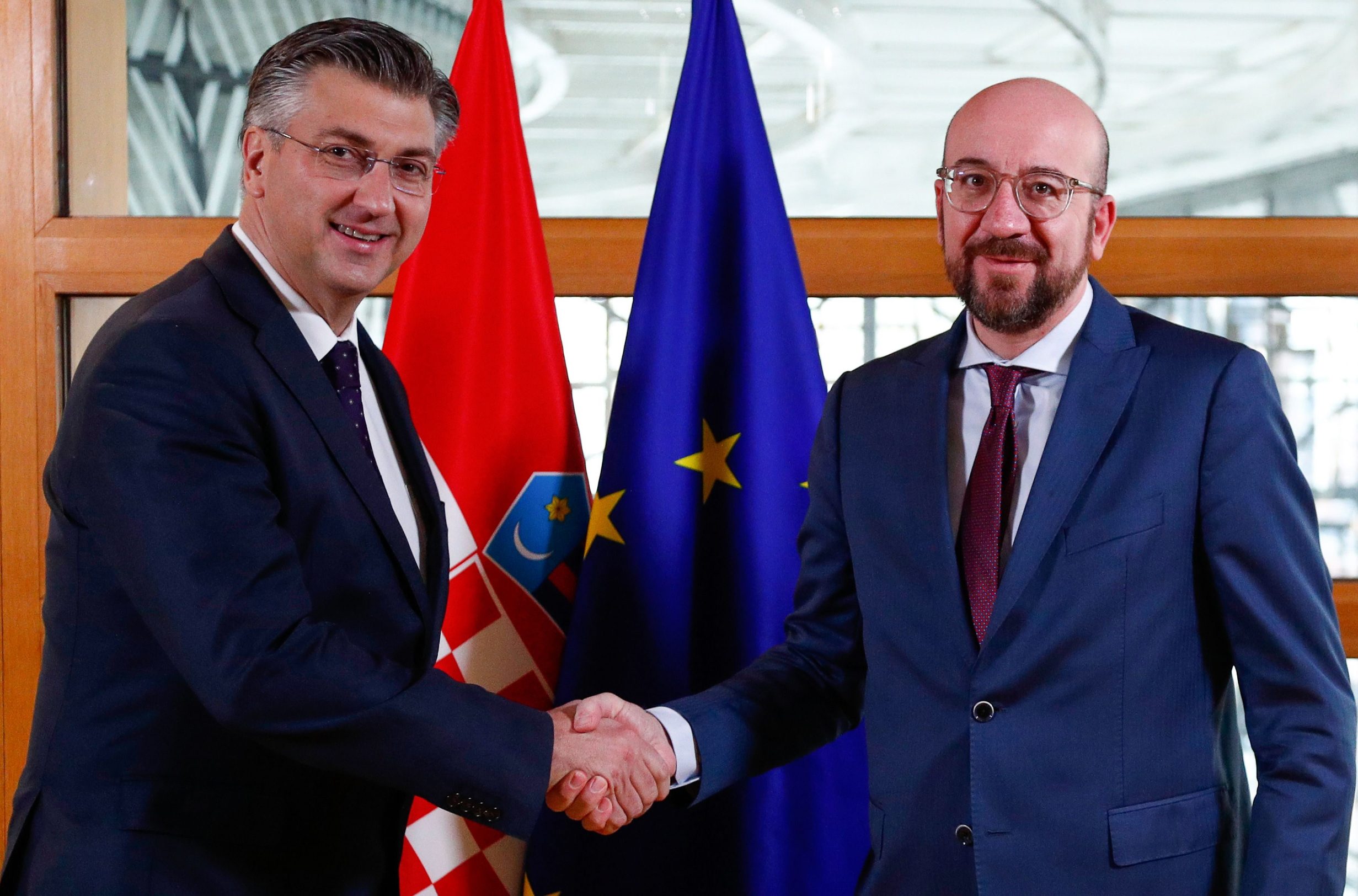 Andrej Plenković i Charles Michel