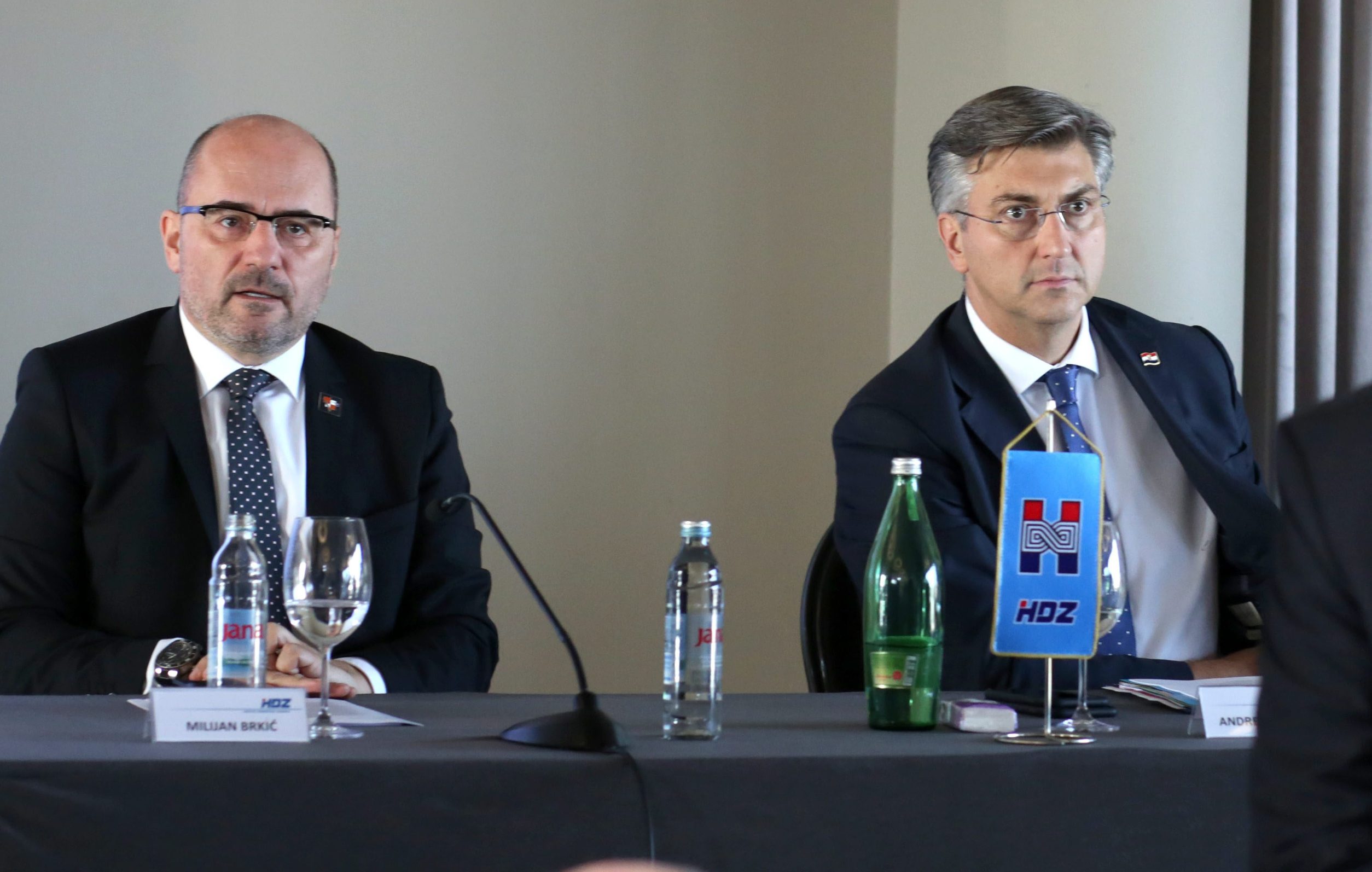 Milijan Brkić i Andrej Plenković