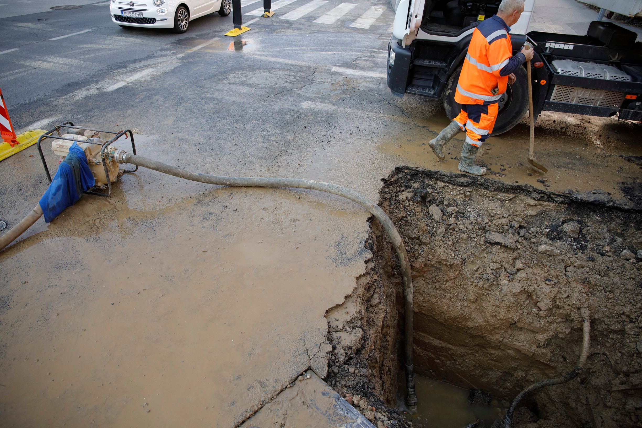 Na krizanju ulice baruna Filipovica i Vodovodne 