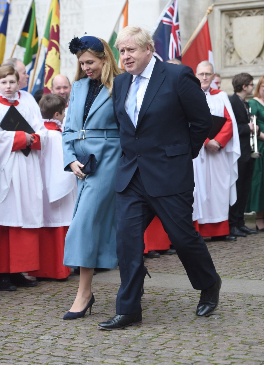 Boris Johnson i Carrie Symonds na Danu Commonwealtha 