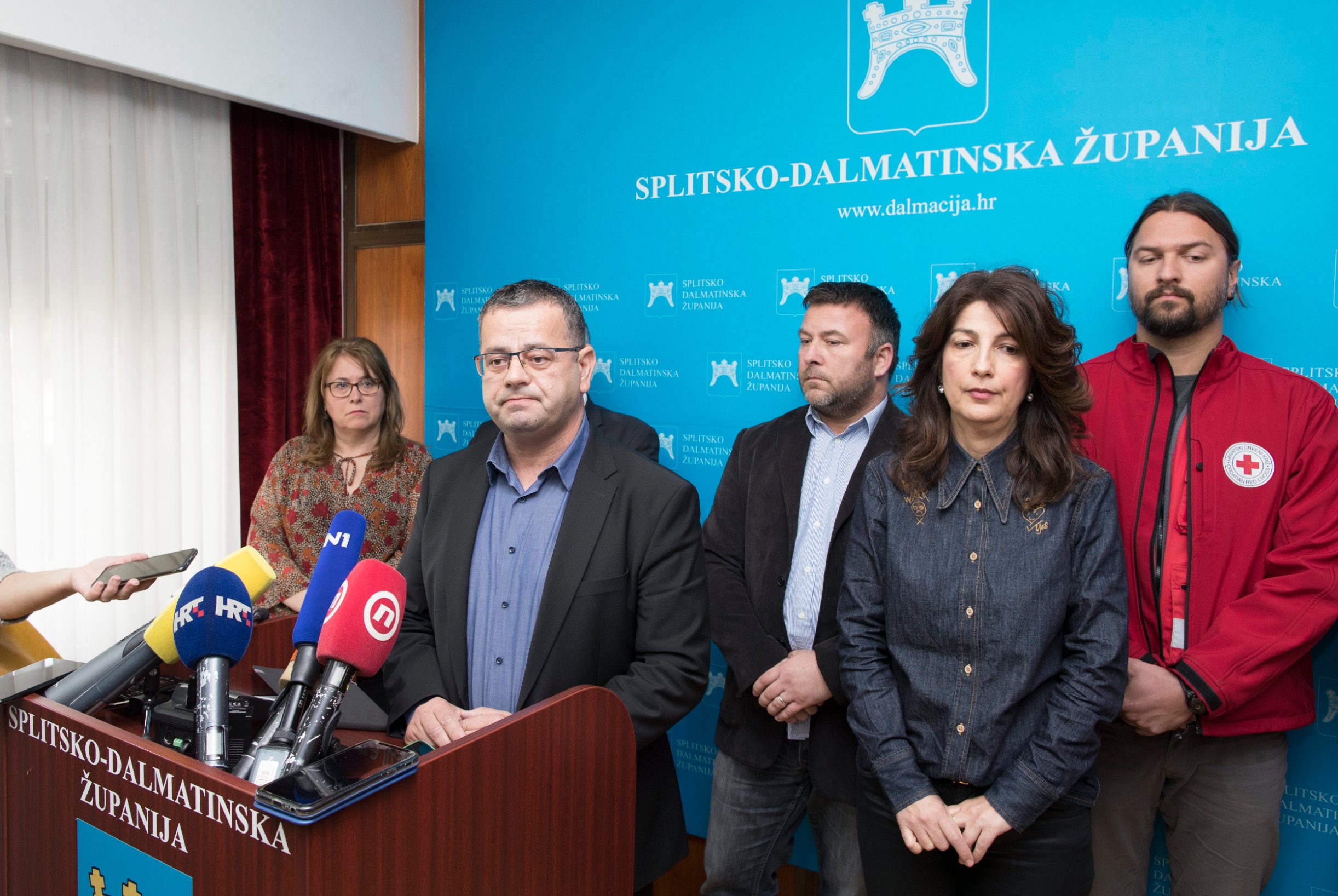 Sjednica Županijskog kriznog stožera Civilne zaštite, na čelu s Lukom Brčićem