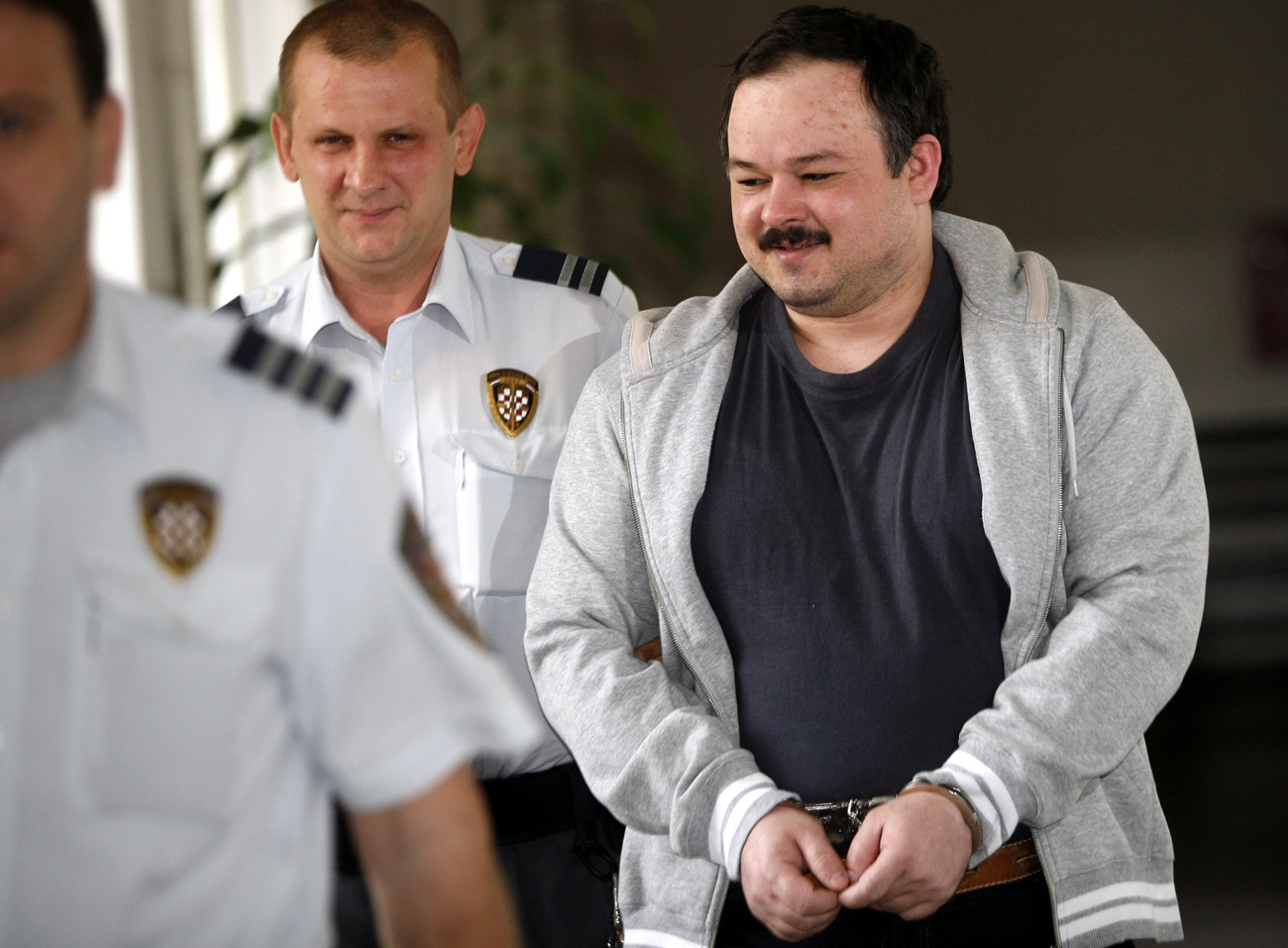 Siniša Adamić na sudu u Rijeci 2009. kada je osuđen na četiri godine zatvora zbog pokušaja otmice maloljetnice 