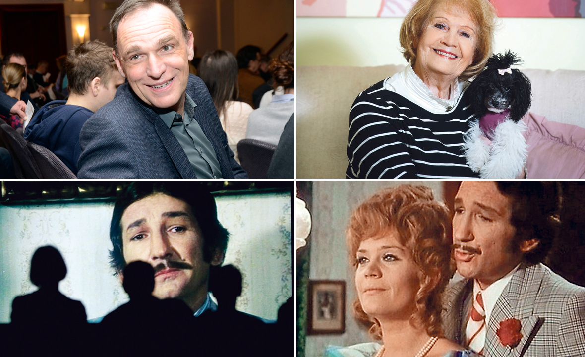 Vinko Brešan (gore lijevo), Mirjana Bohanec-Vidović (gore desno), scene iz filma 'Tko pjeva zlo misli' (dolje)