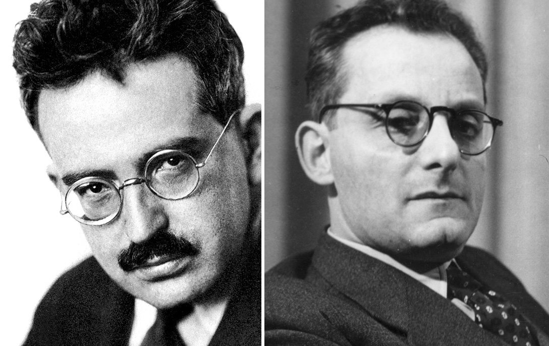 Walter Benjamin (lijevo) i Max Brod (desno)
