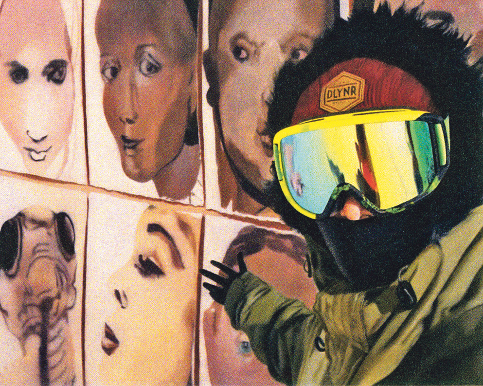 Slika “Selfie” Stjepana Šandrka vizionarski interpretira kako će se u vrijeme pandemije moći gledati izložbe