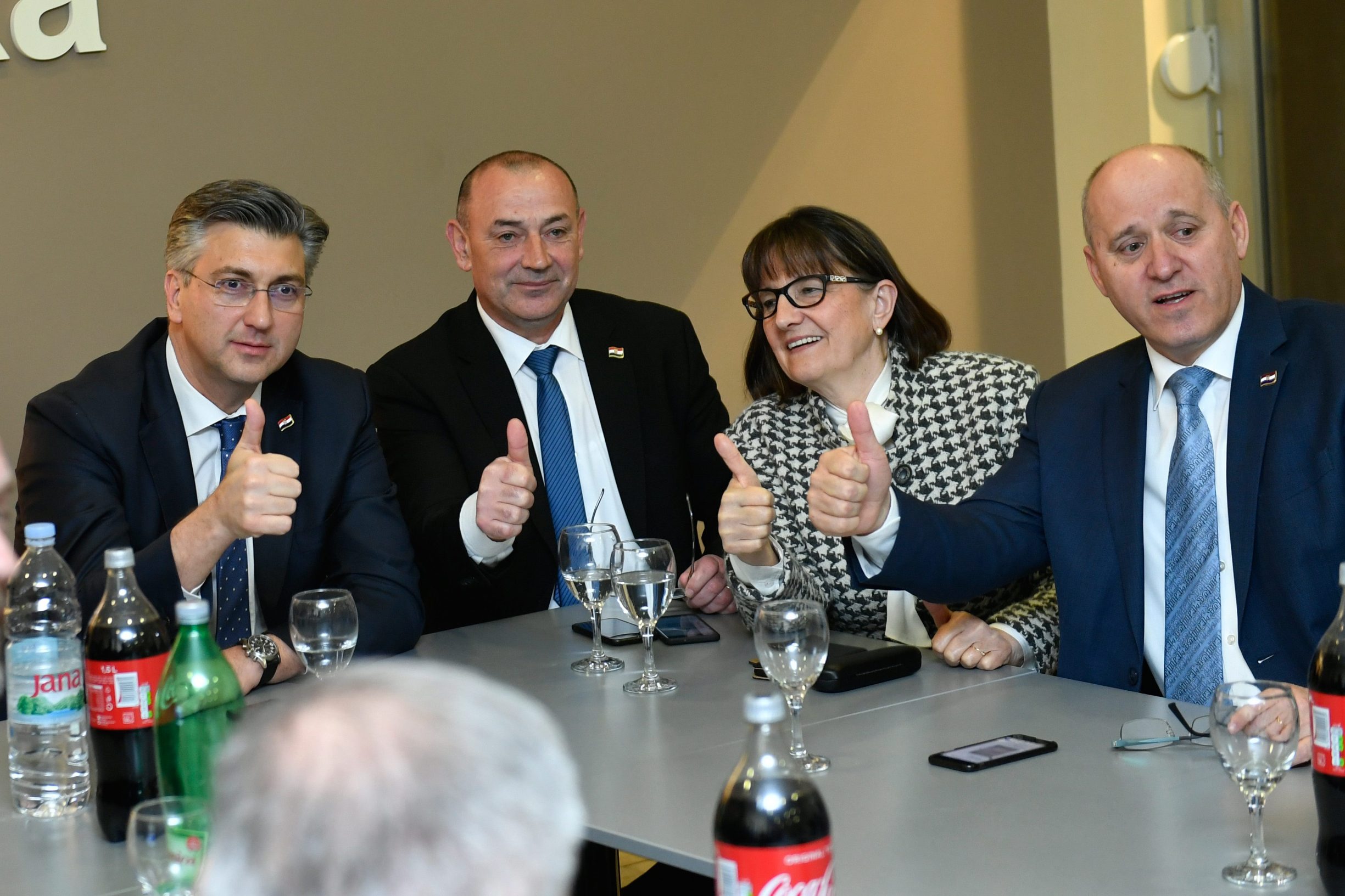 Andrej Plenković, Tomo Medved, Zdravka Bušić i Branko Bačić