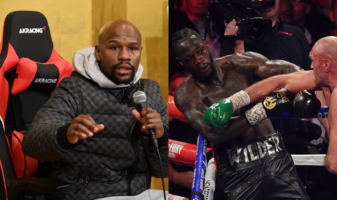 Floyd Mayweather Jr. Wilder AFP