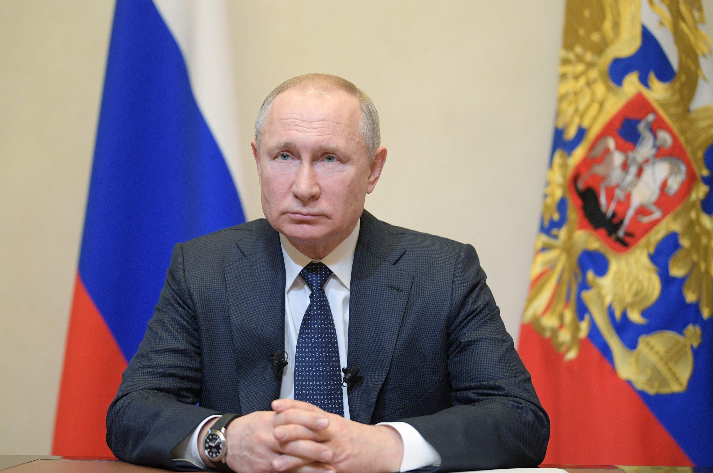 Ruski predsjednik Vladimir Putin u obraćanju javnosti 