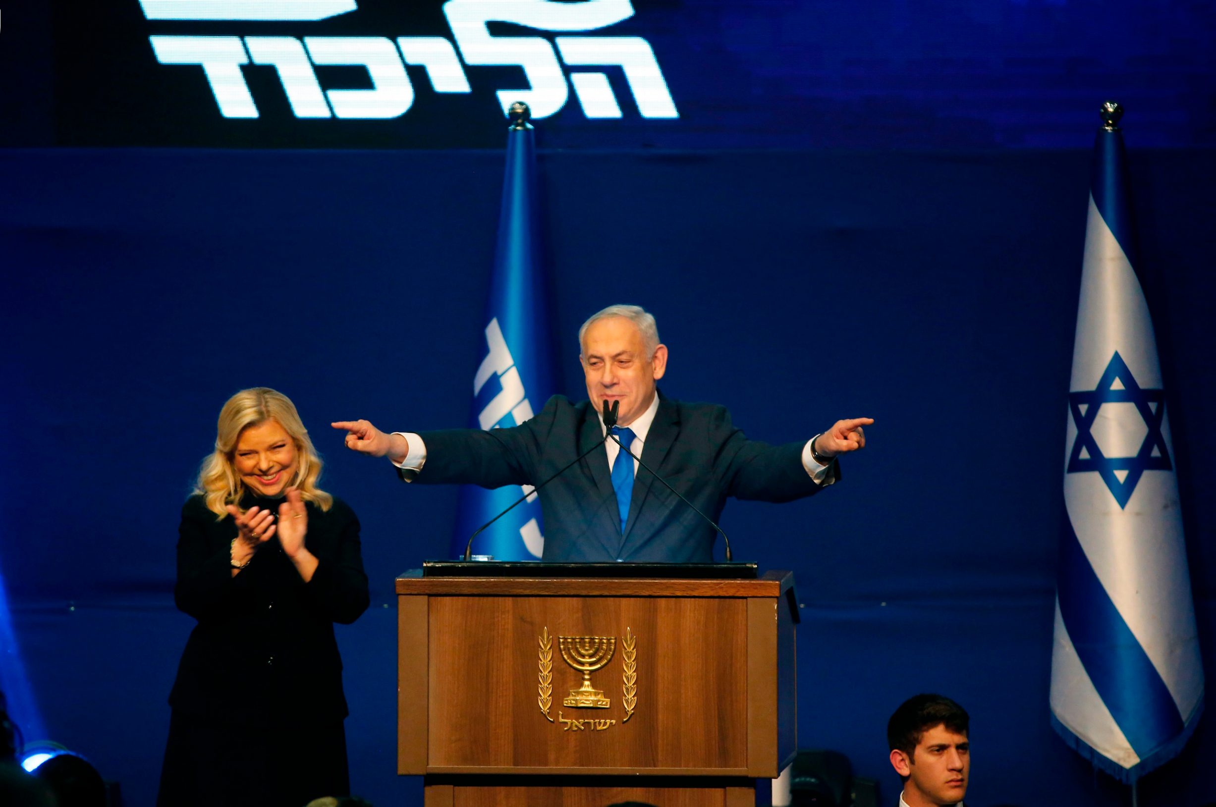 Izraelski premijer, stari i novi, Benjamin Netanyahu i njegova supruga Sara koja je stalno uz njega