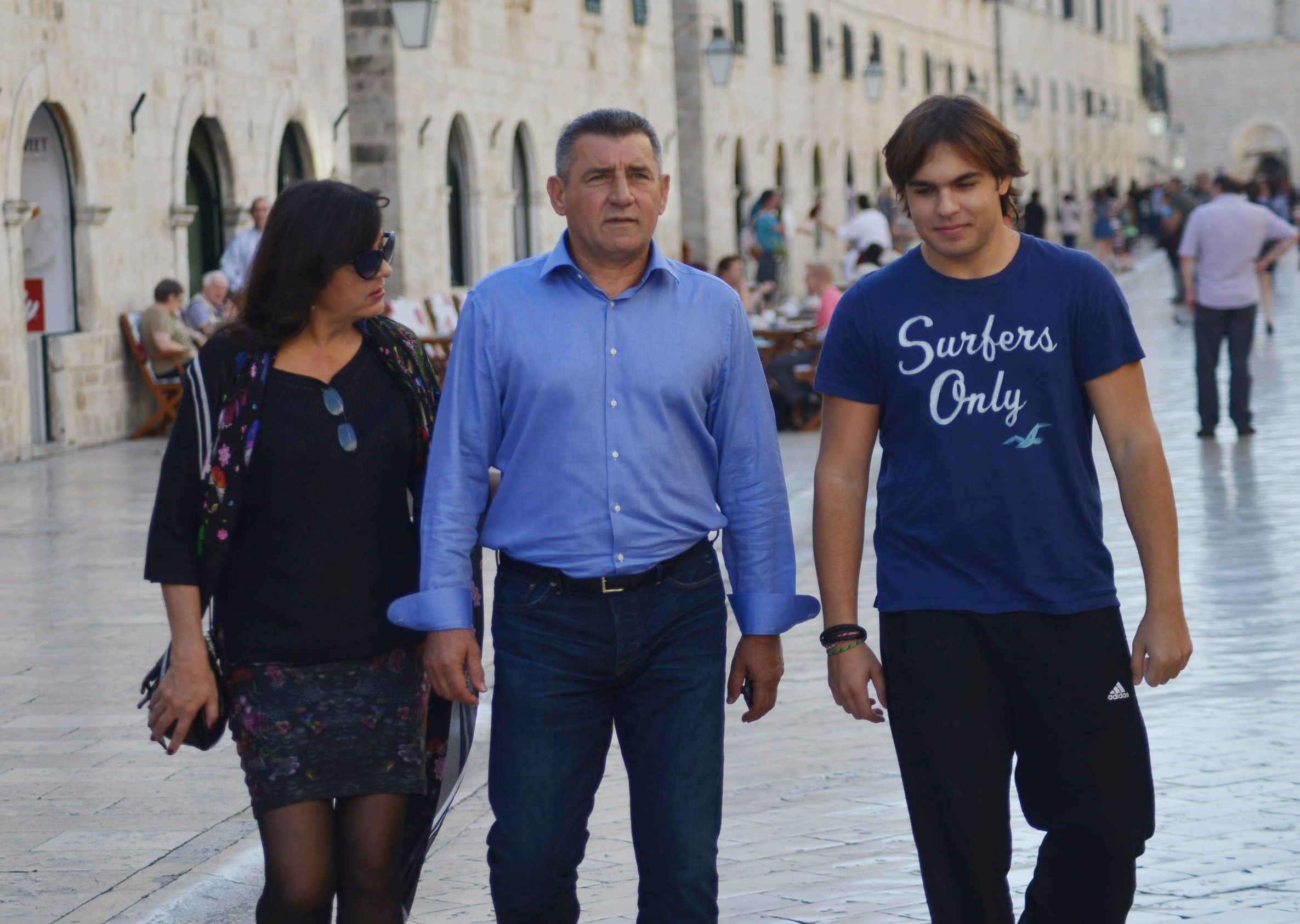 Ante Gotovina, supruga Dunja i sin Ante