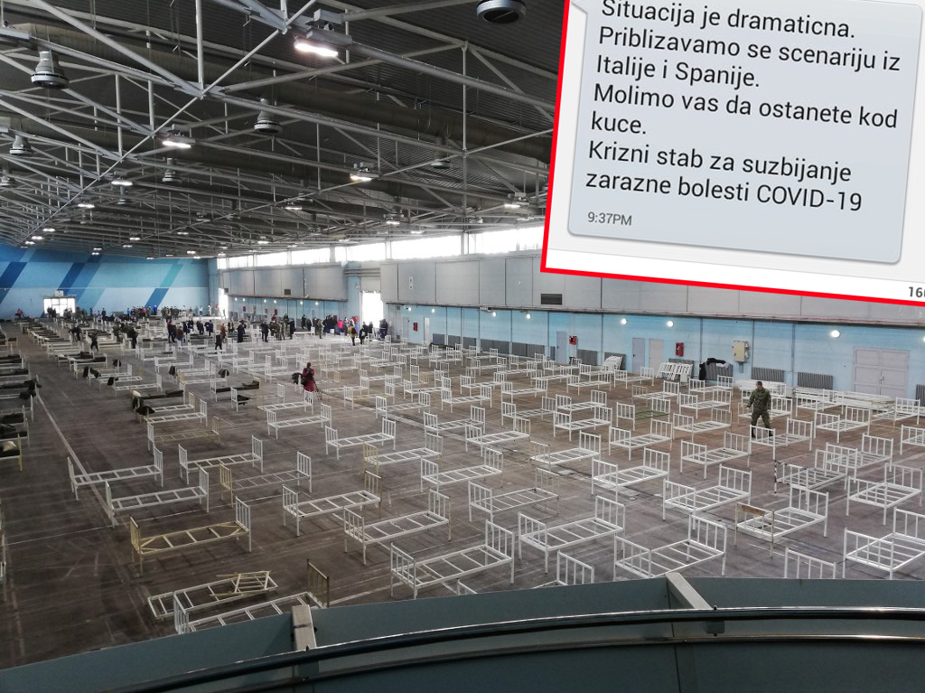 Dvorana u Novom Sadu i poruka Kriznog štaba Srbije