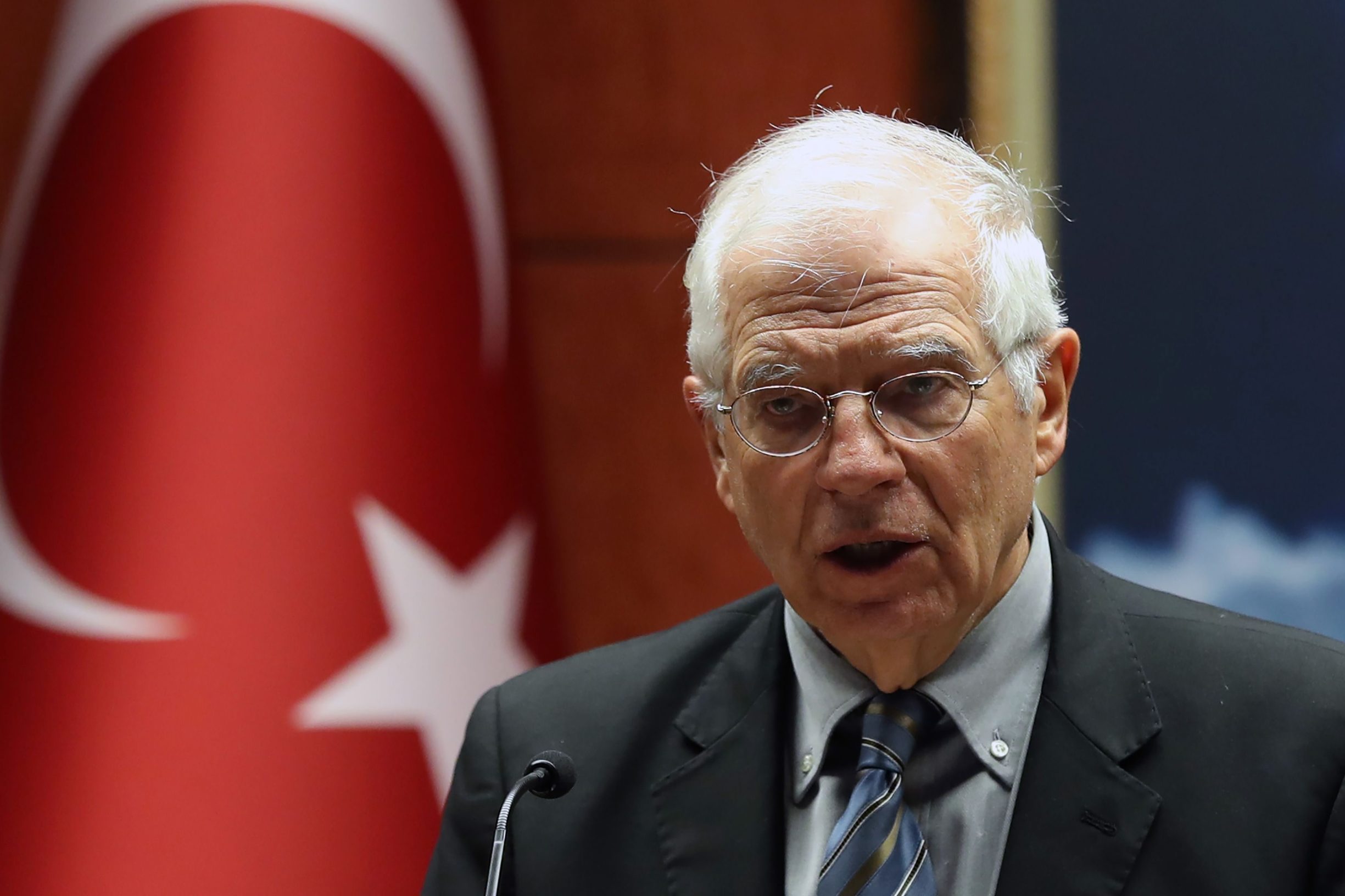 Josep Borrell u Ankari, neposredno prije dolaska u Zagreb