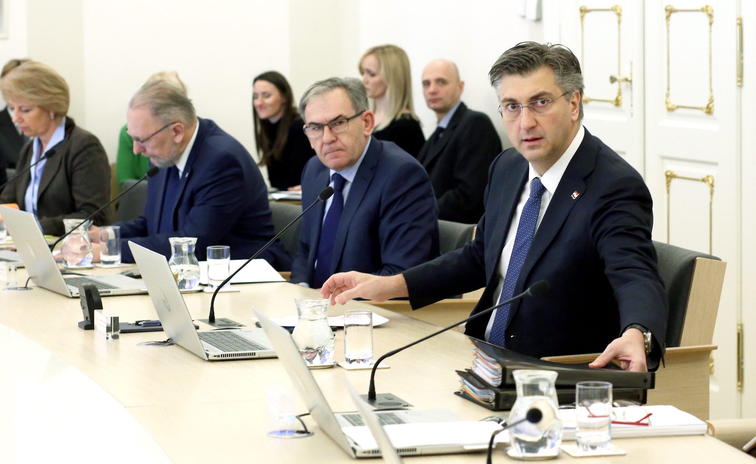 Andrej Plenković na sjednici Vlade