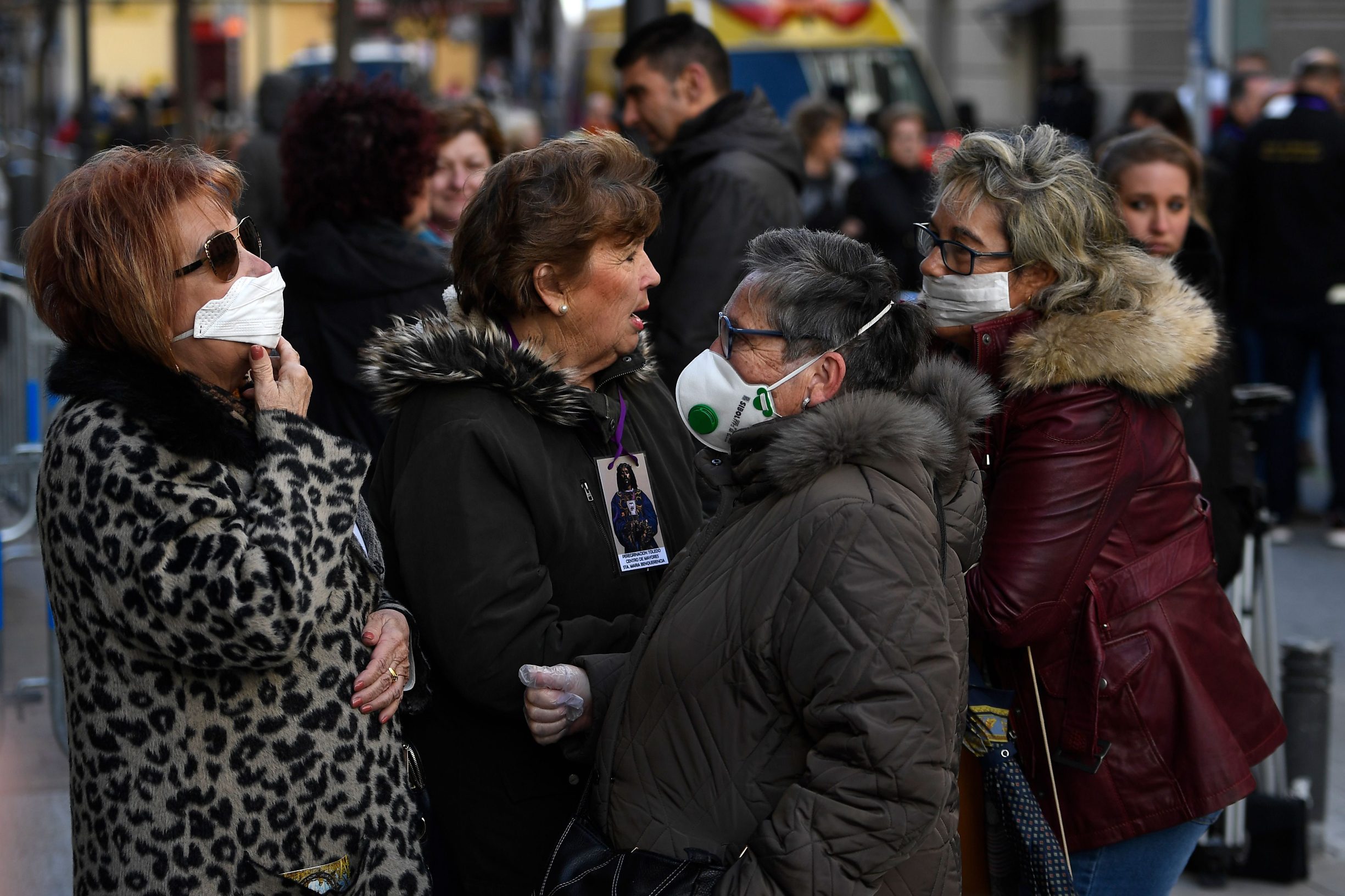 Ilustracija: zaštitne maske na ulicama Madrida
