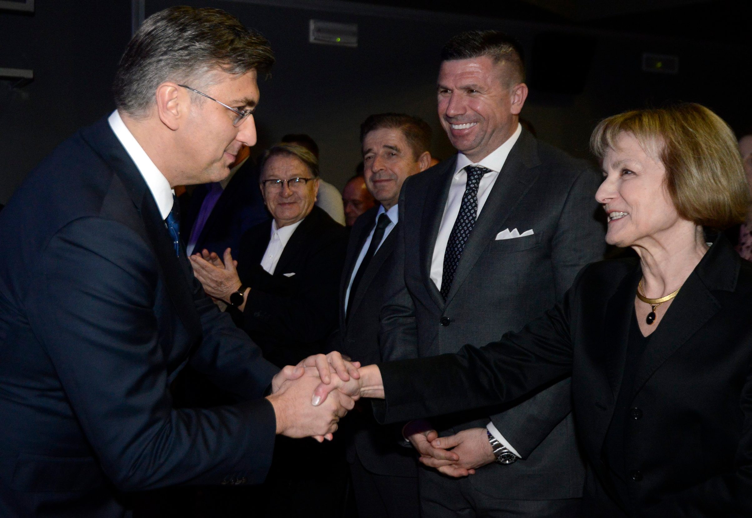 Andrej Plenković, Ivica Pirić i Nevenka Tuđman