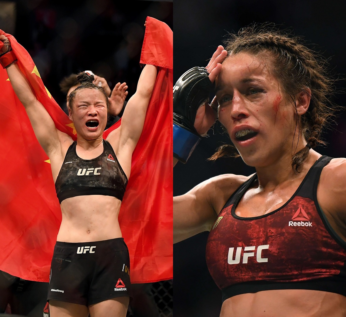 Weili Zhang i Joanna Jedrzejczyk