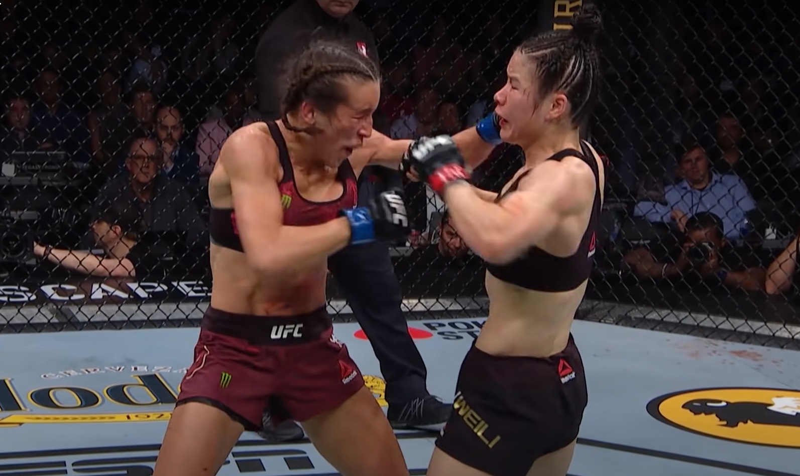 Joanna Jedrzejczyk i Weili Zhang