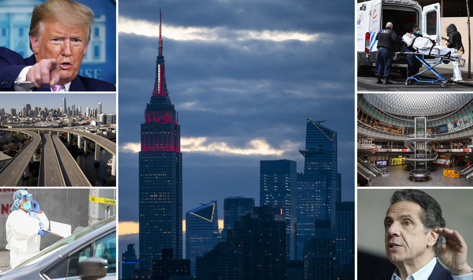 Donald Trump, Andrew Cuomo te prizori iz New Yorka i Kalifornije