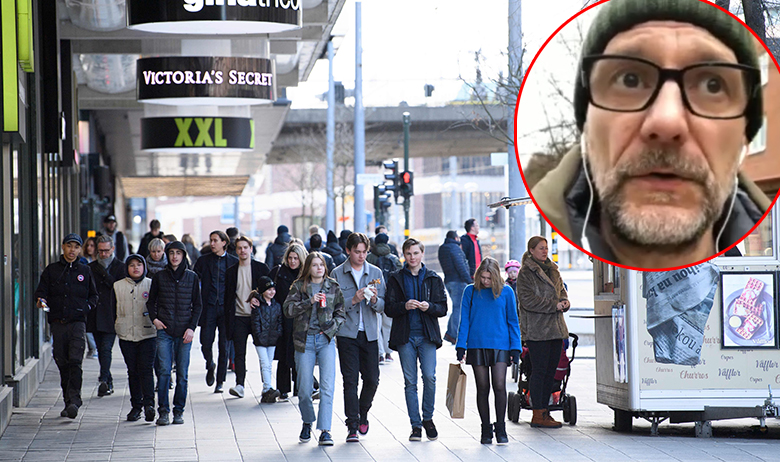 Stockholm; u krugu: Oskar Juras