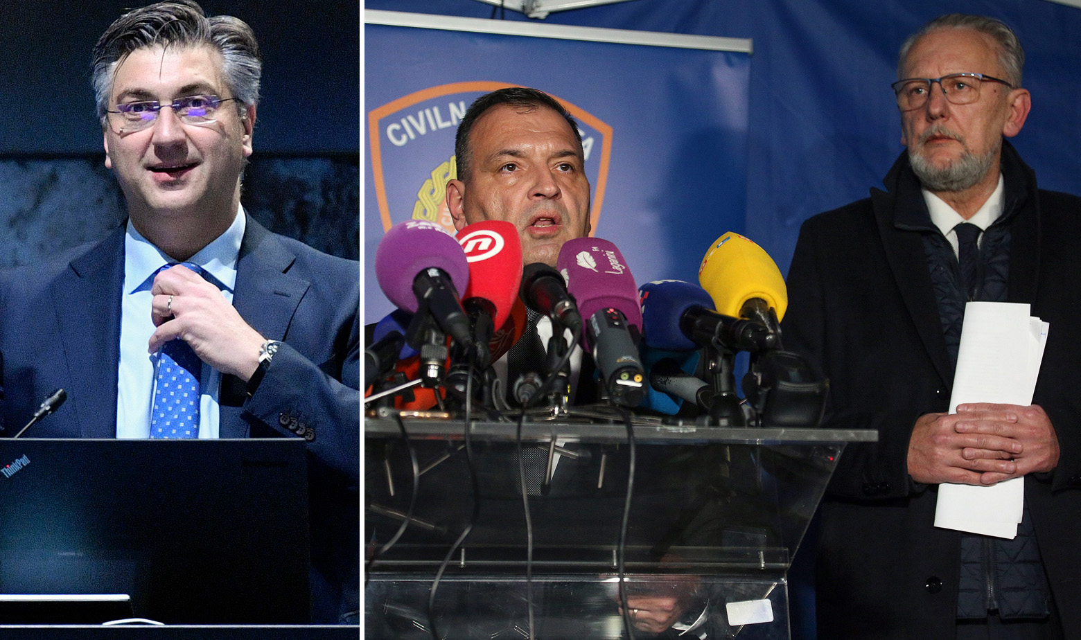 Andrej Plenković, Vili Beroš i Davor Božinović