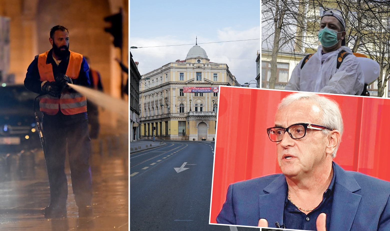 Prizori iz Sarajeva i Šefik Pašagić (dolje desno)