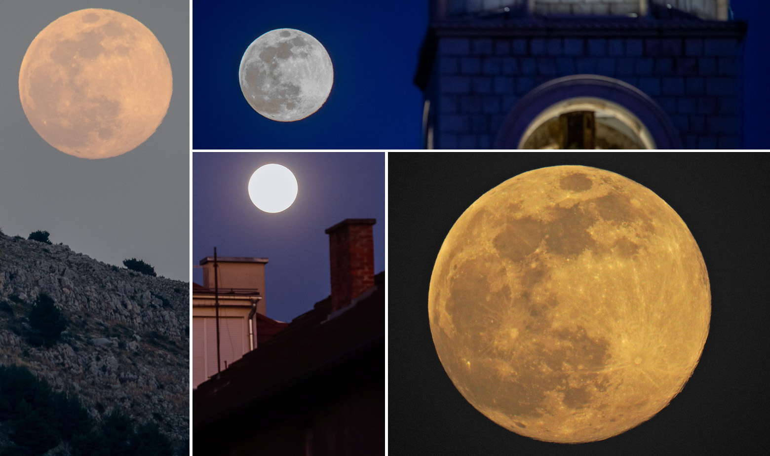 Prizori supermjeseca iznad Hrvatske